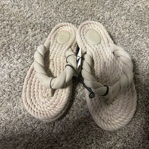 Zara woven fabric sandals